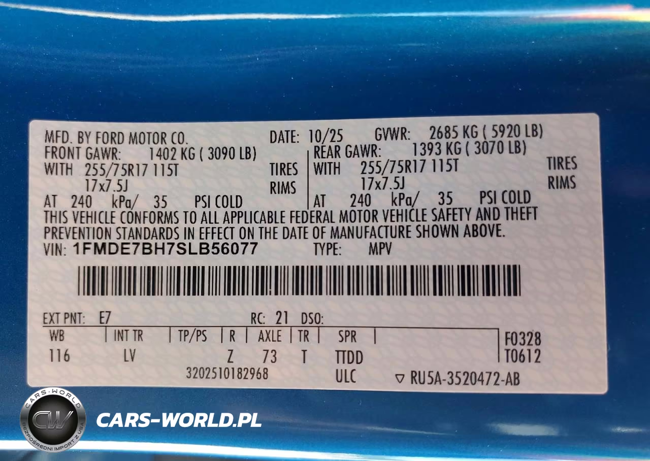 2025 Ford Bronco Big Bend VIN:1FMDE7BH7SLB56077 - 13