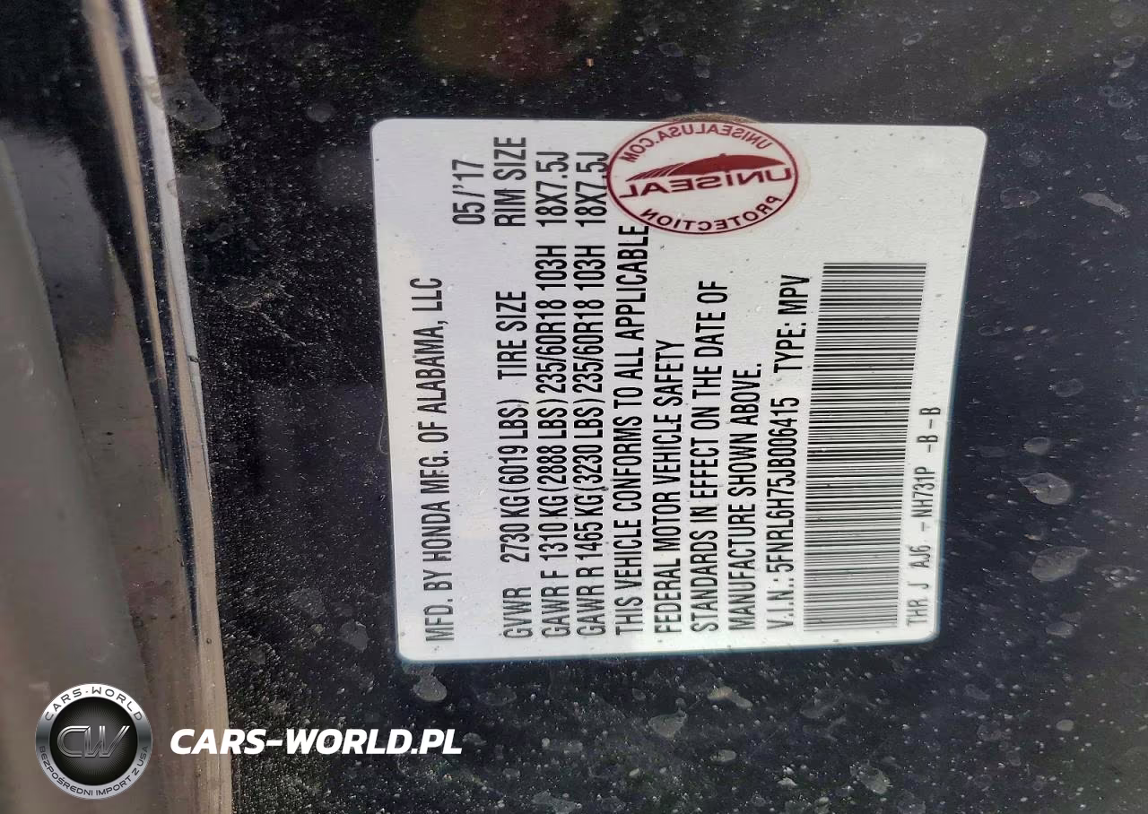 2018 Honda Odyssey Exl VIN:5FNRL6H75JB006415 - 12