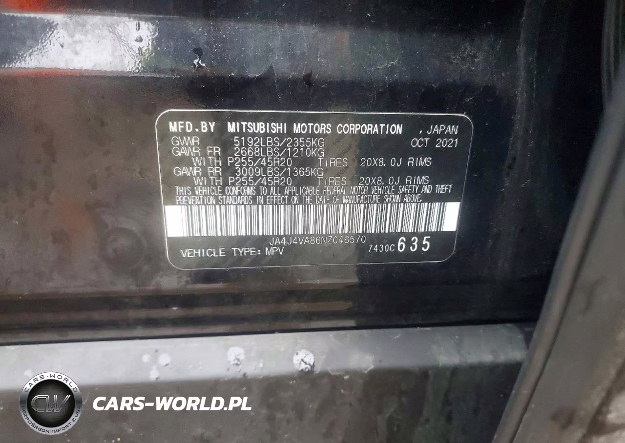 2022 Mitsubishi Outlander Sel VIN:JA4J4VA86NZ046570 - 13