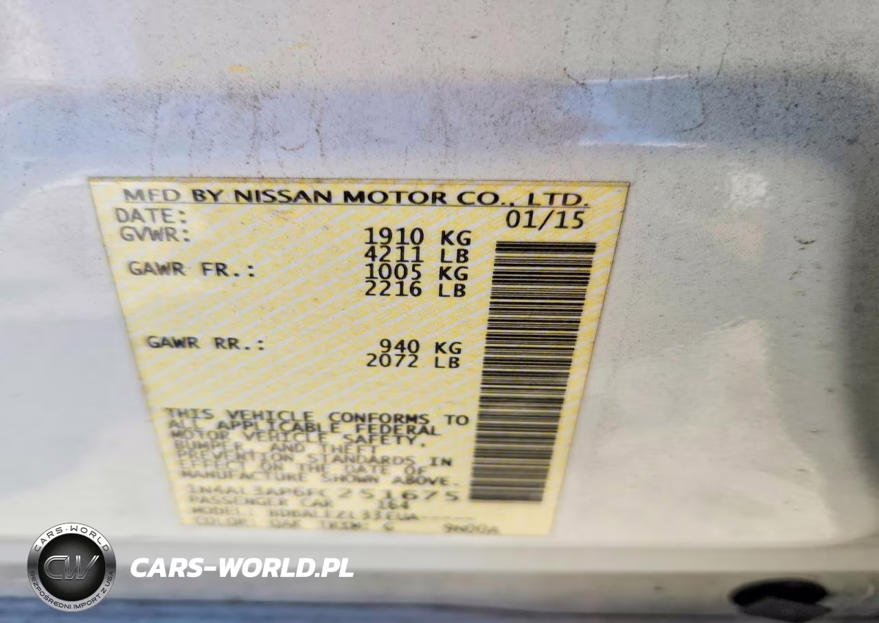 2015 Nissan Altima 2.5 S VIN:1N4AL3AP6FC251675 - 13