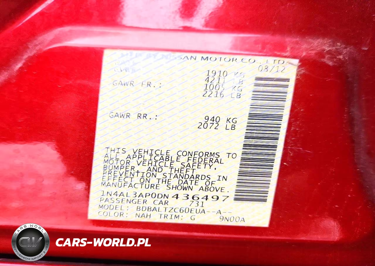 2013 Nissan Altima 2.5 VIN:1N4AL3AP0DN436497 - 13