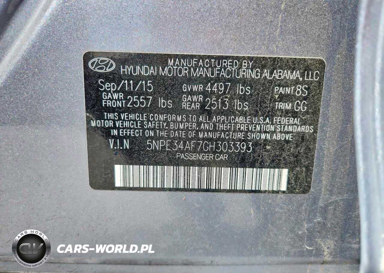 2016 Hyundai Sonata Limited VIN:5NPE34AF7GH303393 - 13