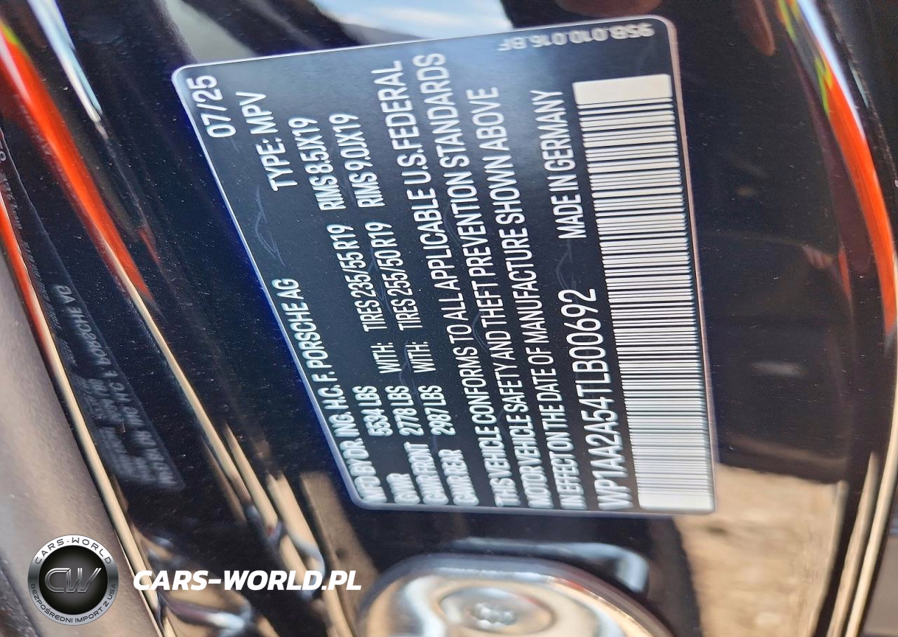 2026 Porsche Macan Base VIN:WP1AA2A54TLB00692 - 13