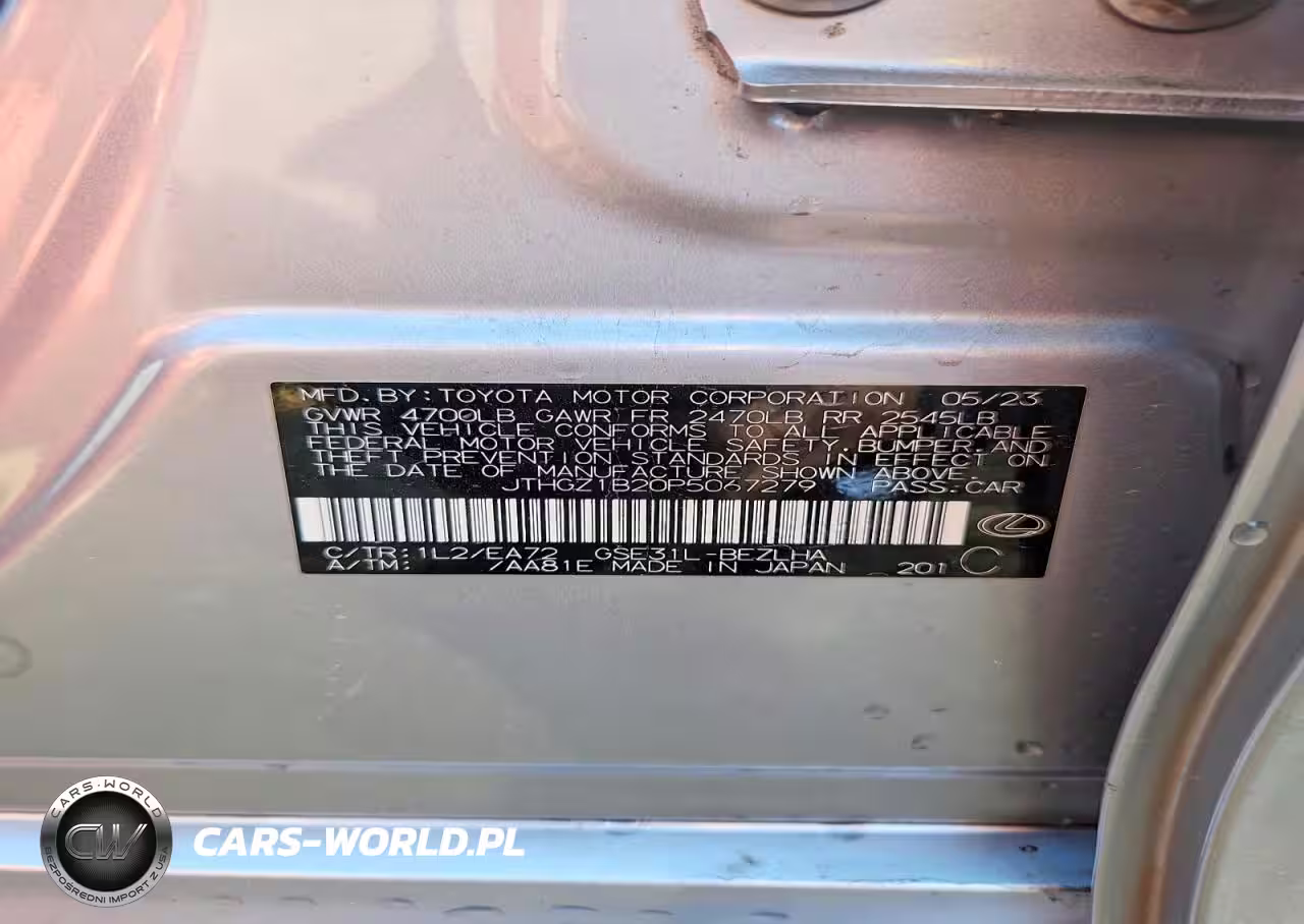2023 Lexus Is 350 F Sport VIN:JTHGZ1B20P5067279 - 12