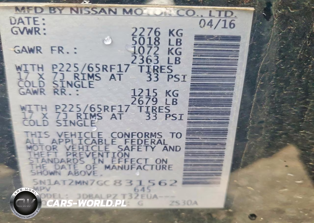 2016 Nissan Rogue S VIN:5N1AT2MN7GC831562 - 14
