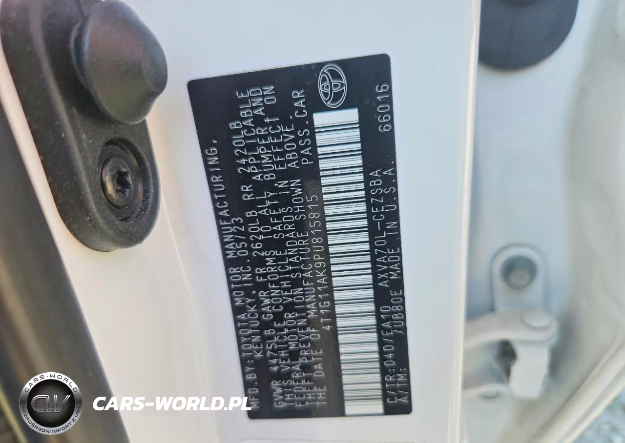 2023 Toyota Camry Se VIN:4T1G11AK9PU815815 - 13