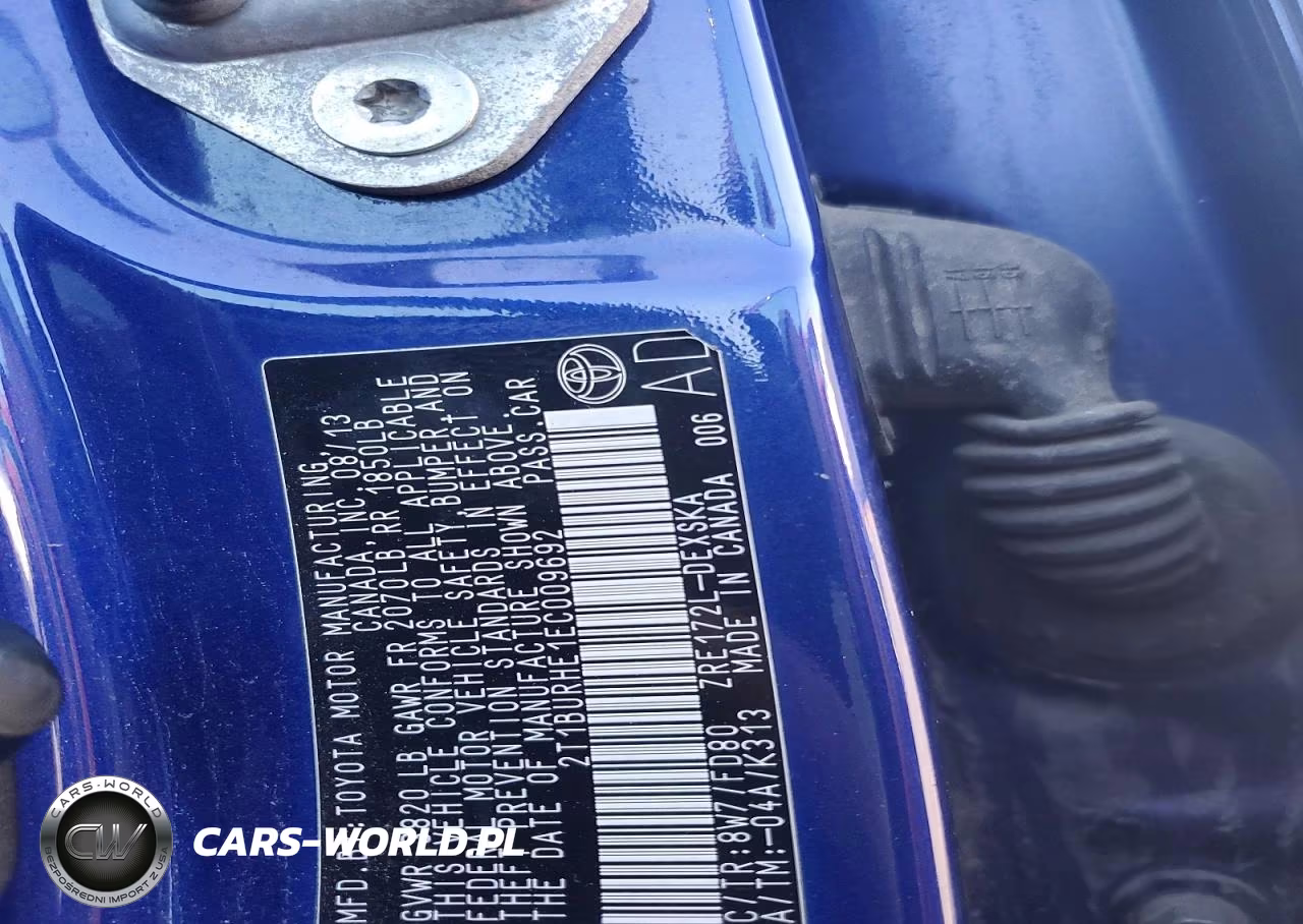 2014 Toyota Corolla S Plus VIN:2T1BURHE1EC009692 - 12