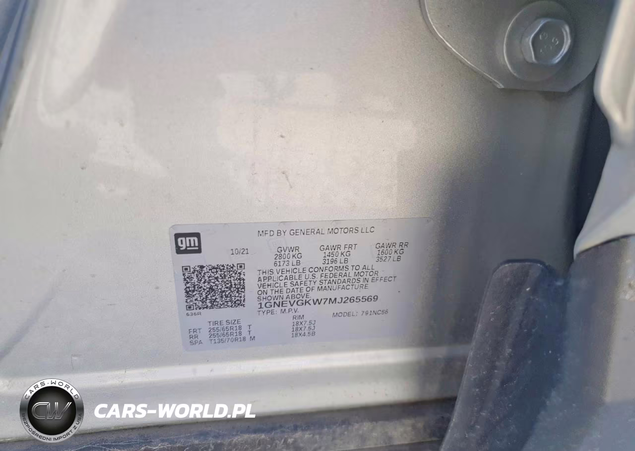 2021 Chevrolet Traverse Lt VIN:1GNEVGKW7MJ265569 - 13