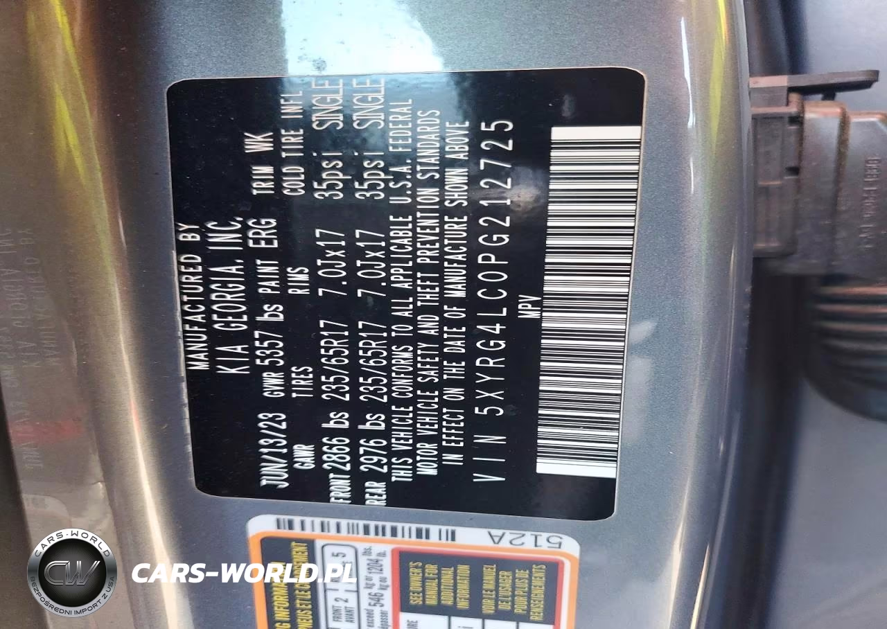 2023 Kia Sorento Lx VIN:5XYRG4LC0PG212725 - 14