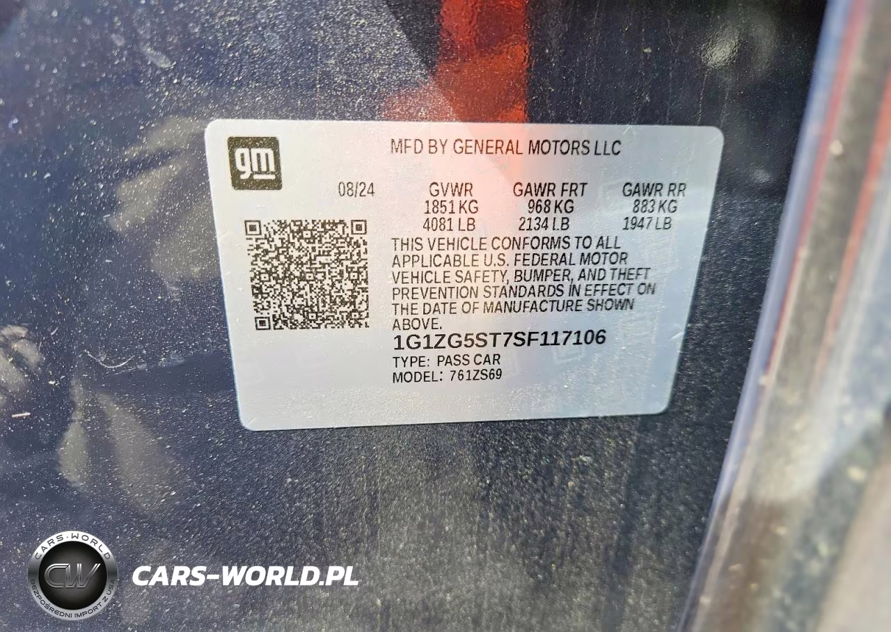 2025 Chevrolet Malibu VIN:1G1ZG5ST7SF117106 - 12