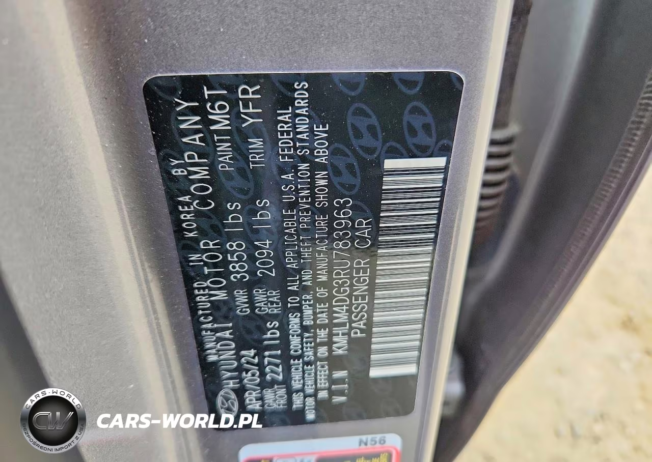 2024 Hyundai Elantra Sel VIN:KMHLM4DG3RU783963 - 12