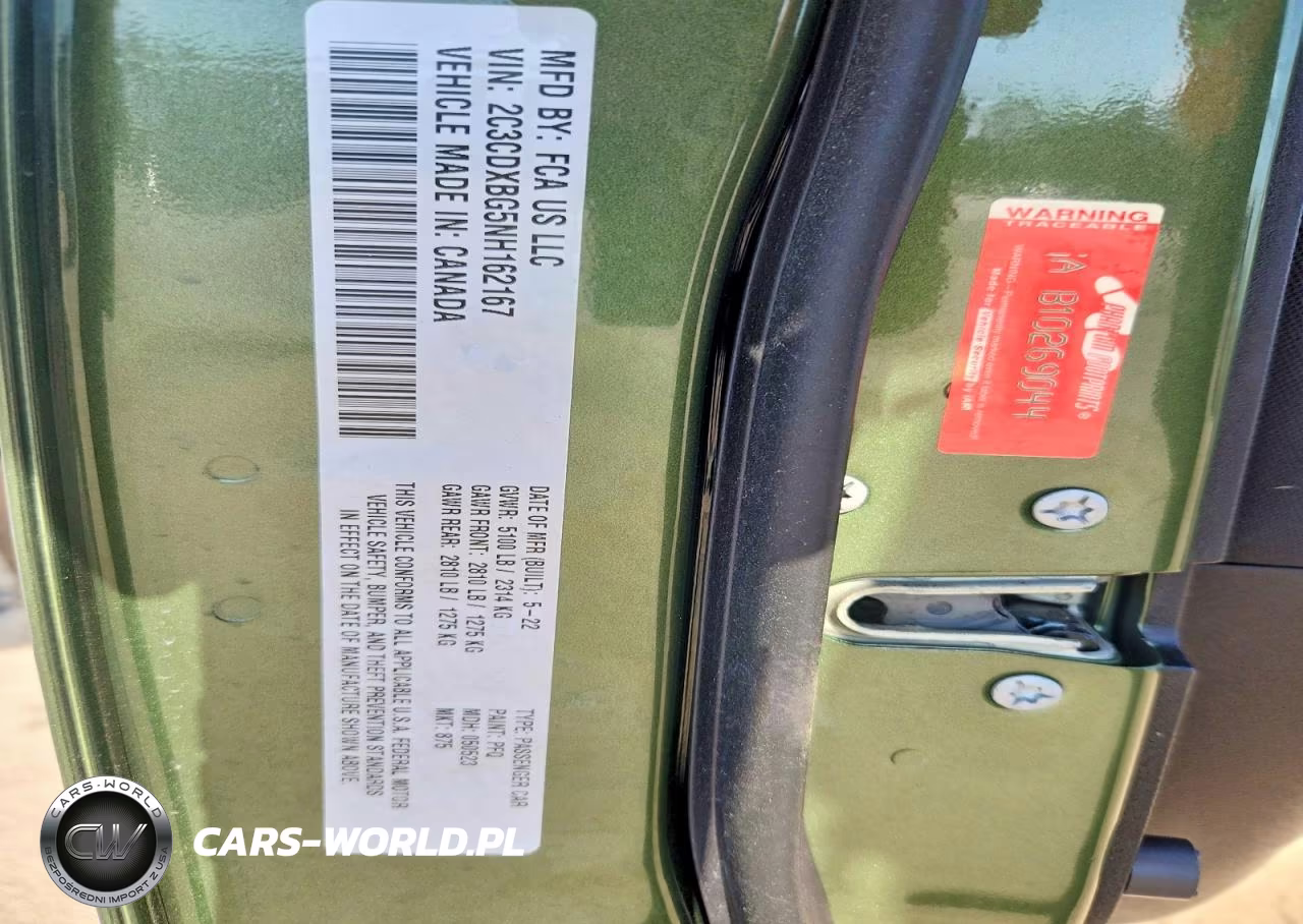 2022 Dodge Charger Sx VIN:2C3CDXBG5NH162167 - 12