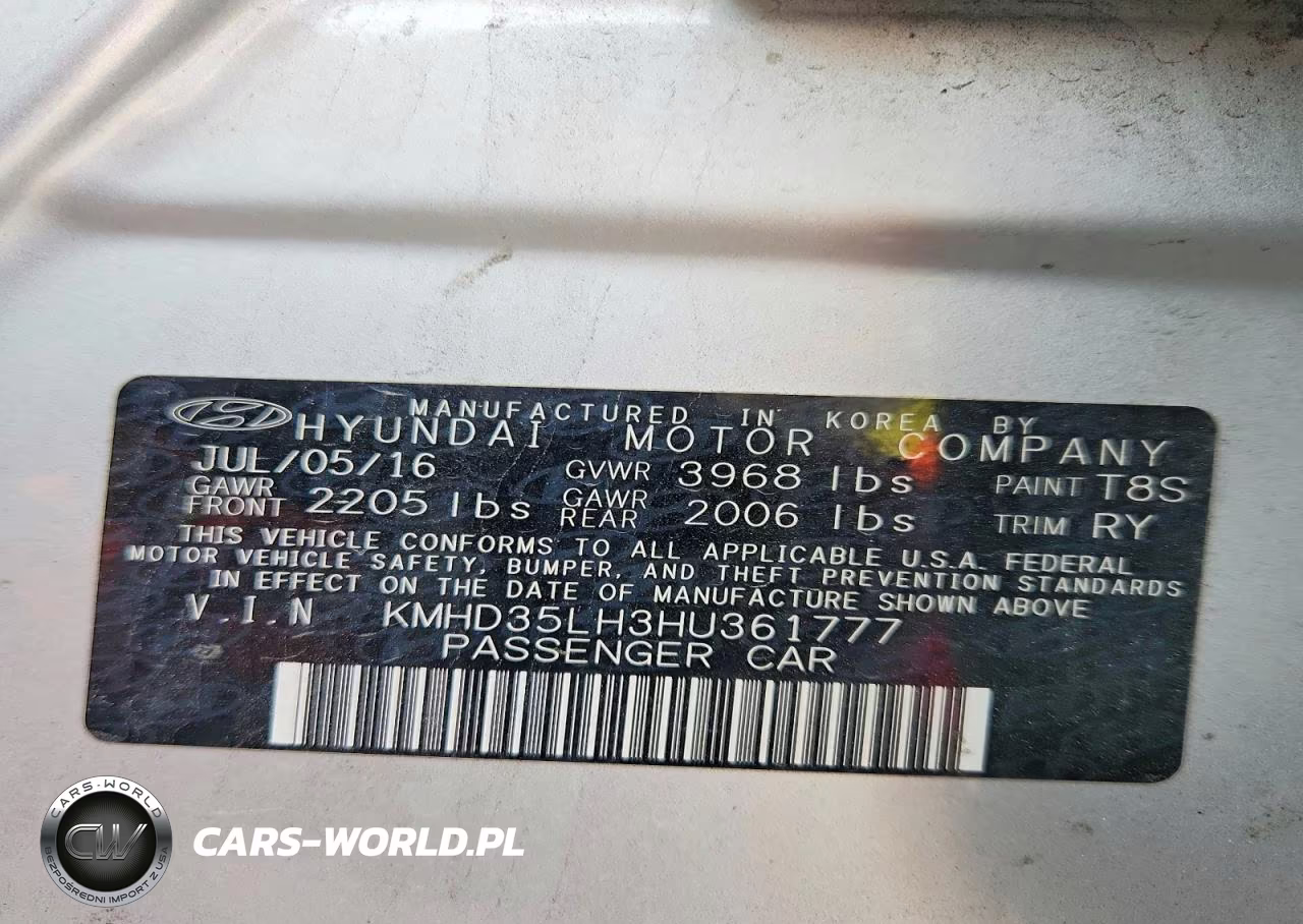 2017 Hyundai Elantra Gt Base VIN:KMHD35LH3HU361777 - 12