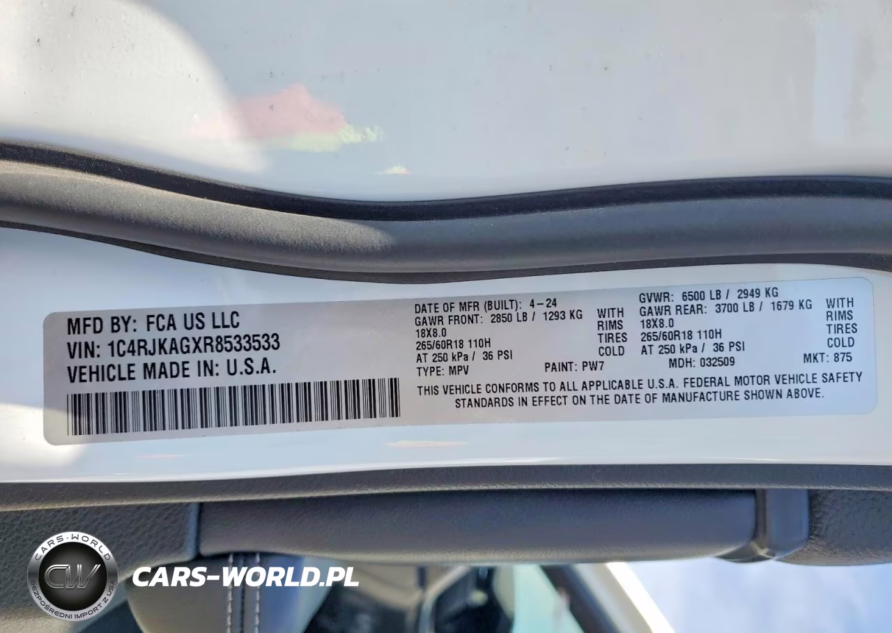 2024 Jeep Grand Cherokee L Laredo VIN:1C4RJKAGXR8533533 - 13