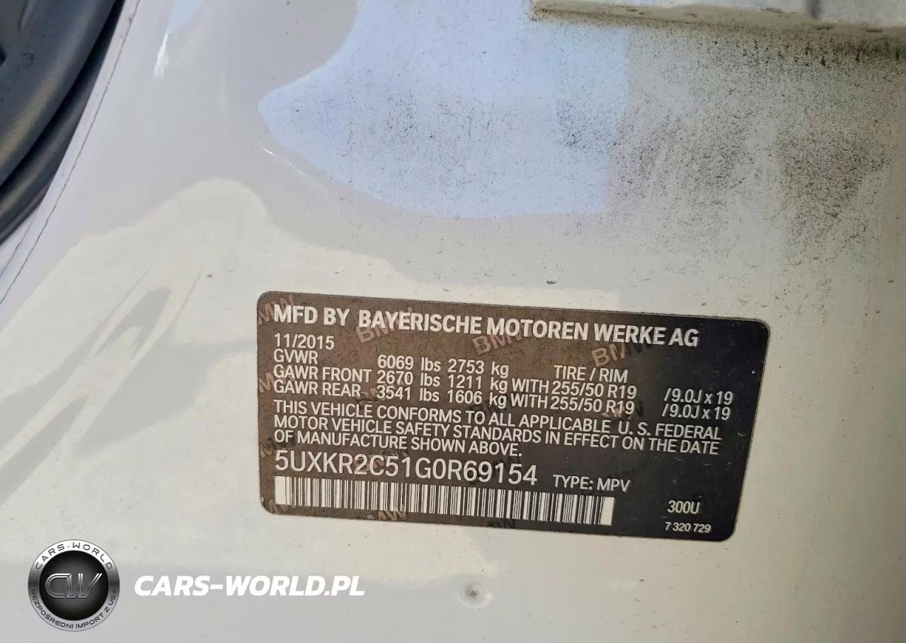 2016 BMW X5 Sdrive35I VIN:5UXKR2C51G0R69154 - 12