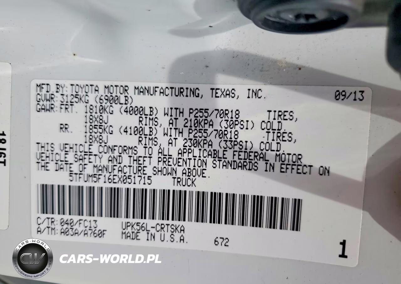 2014 Toyota Tundra Sr5 VIN:5TFUM5F16EX051715 - 12
