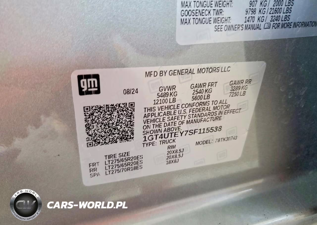 2025 GMC Sierra K3500 Sle VIN:1GT4UTEY7SF115538 - 12