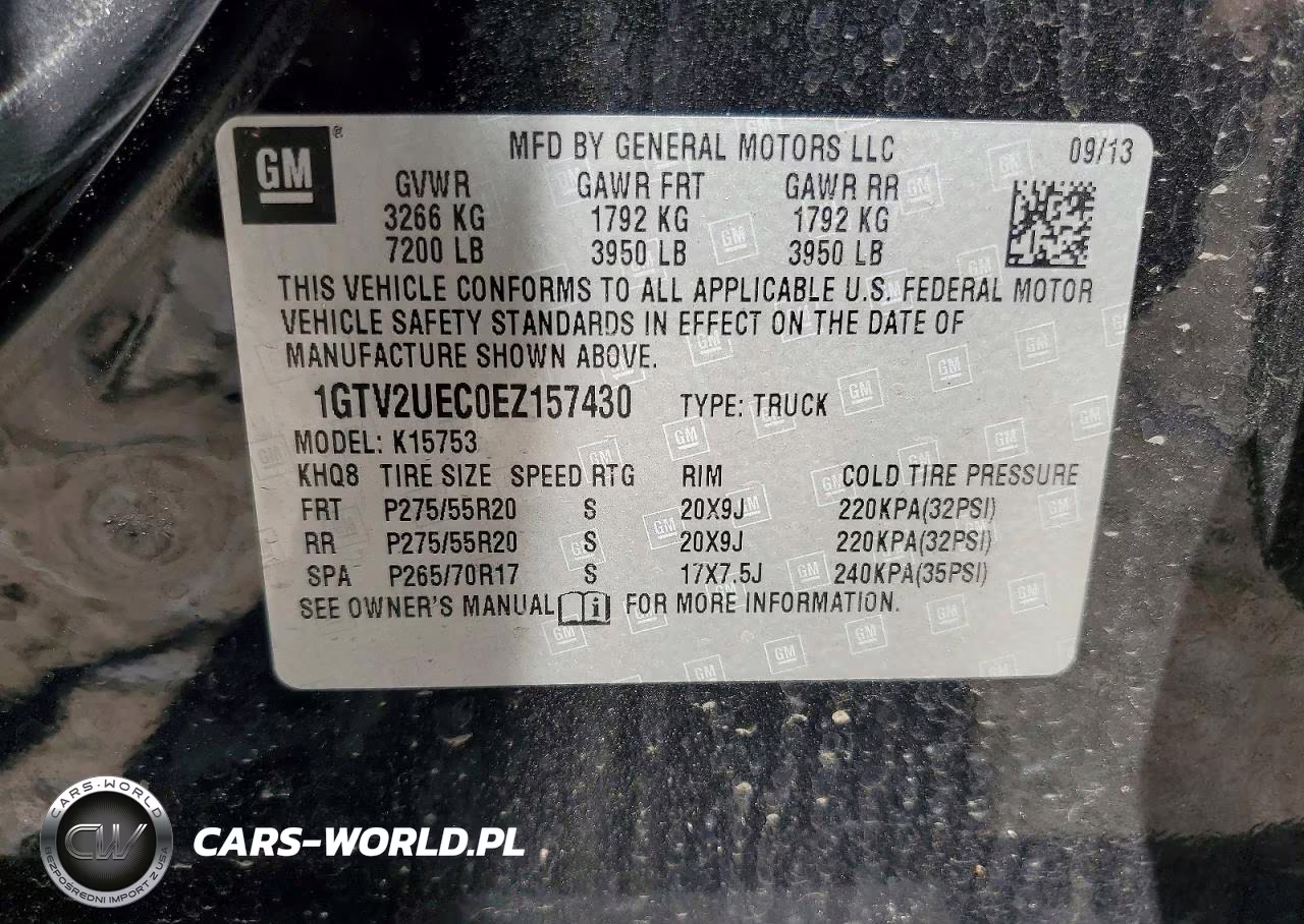 2014 GMC Sierra K1500 Sle VIN:1GTV2UEC0EZ157430 - 13
