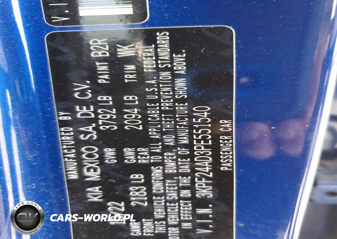 2023 Kia Forte Lxs VIN:3KPF24AD3PE551540 - 12