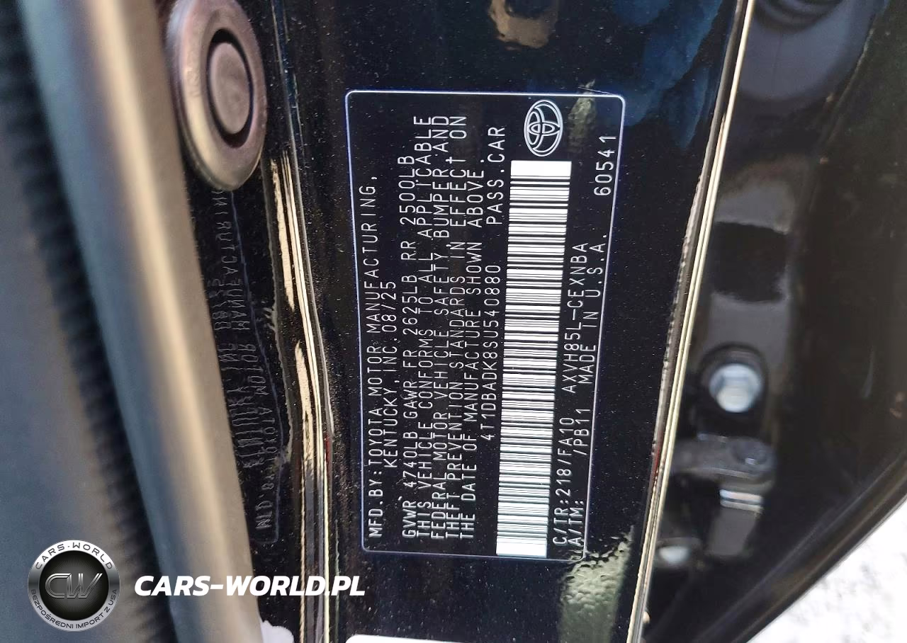 2025 Toyota Camry Le VIN:4T1DBADK8SU540880 - 13