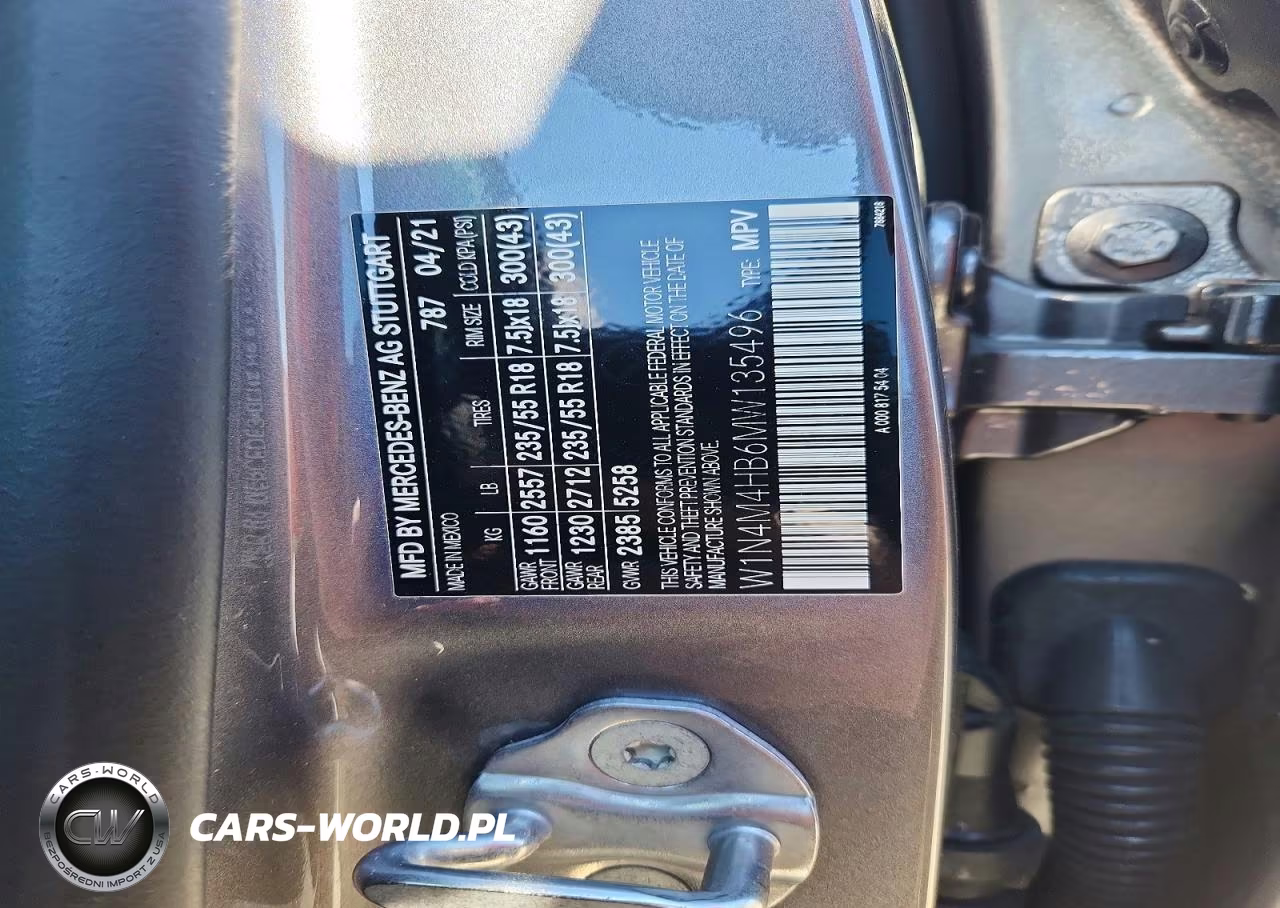 2021 Mercedes-Benz Glb 250 4Matic VIN:W1N4M4HB6MW135496 - 13