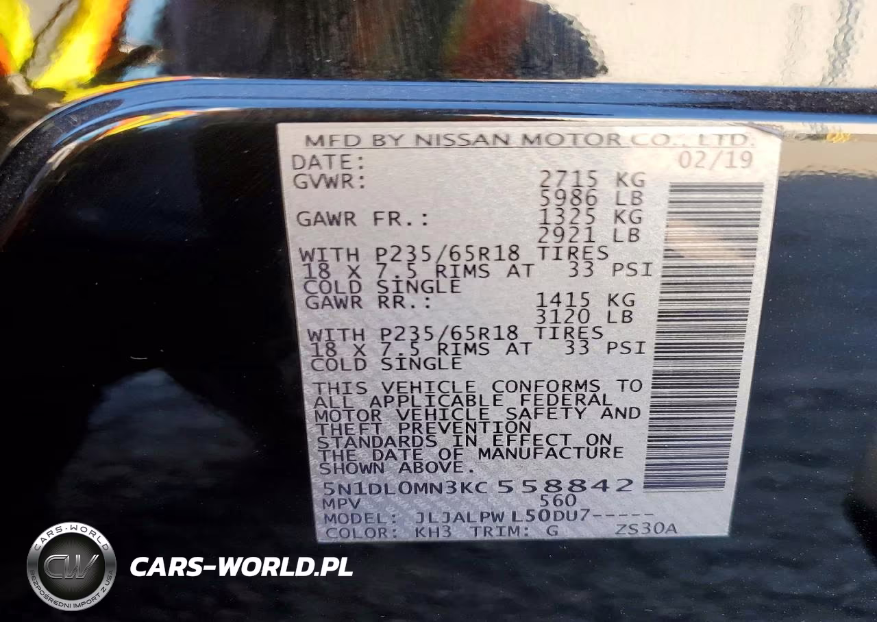 2019 Infiniti Qx60 Pure VIN:5N1DL0MN3KC558842 - 13