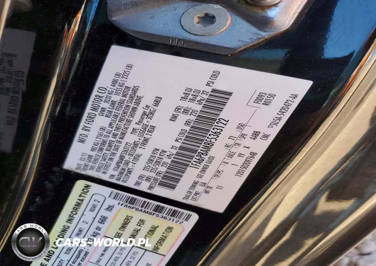 2015 Ford Mustang VIN:1FA6P8AM8F5363122 - 13