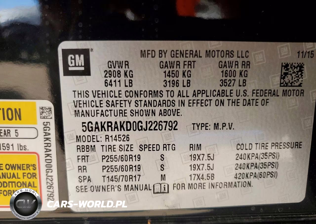 2016 Buick Enclave VIN:5GAKRAKD0GJ226792 - 13
