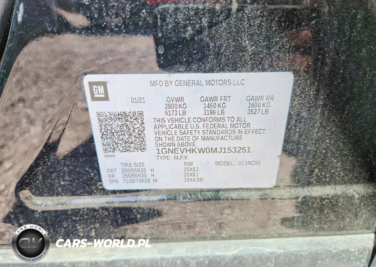 2021 Chevrolet Traverse Lt VIN:1GNEVHKW0MJ153251 - 13