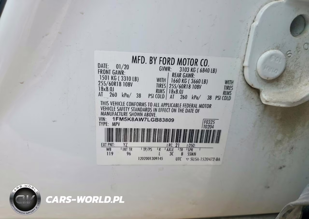 2020 Ford Explorer Police Interceptor VIN:1FM5K8AW7LGB83809 - 13