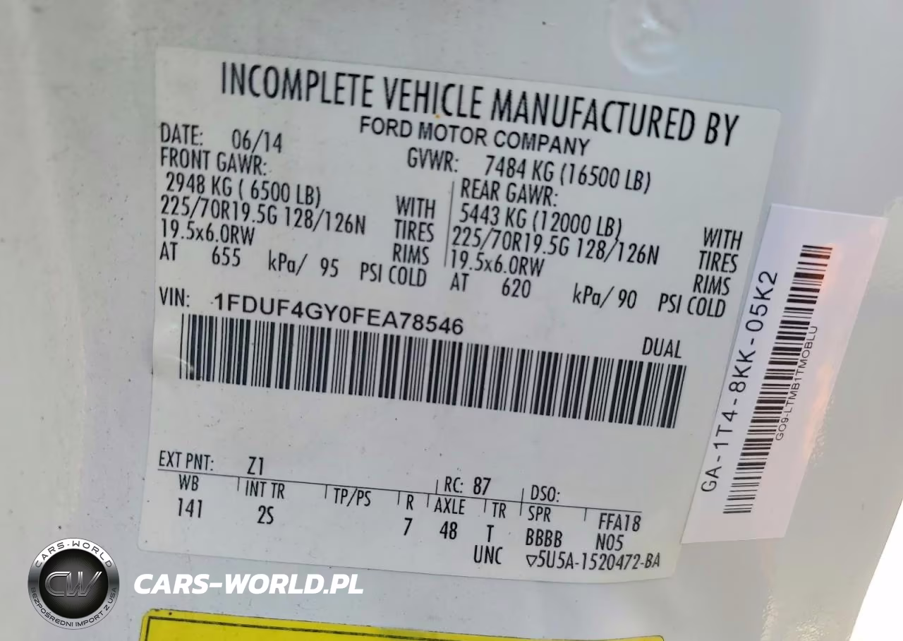 2015 Ford F450 Super Duty VIN:1FDUF4GY0FEA78546 - 13