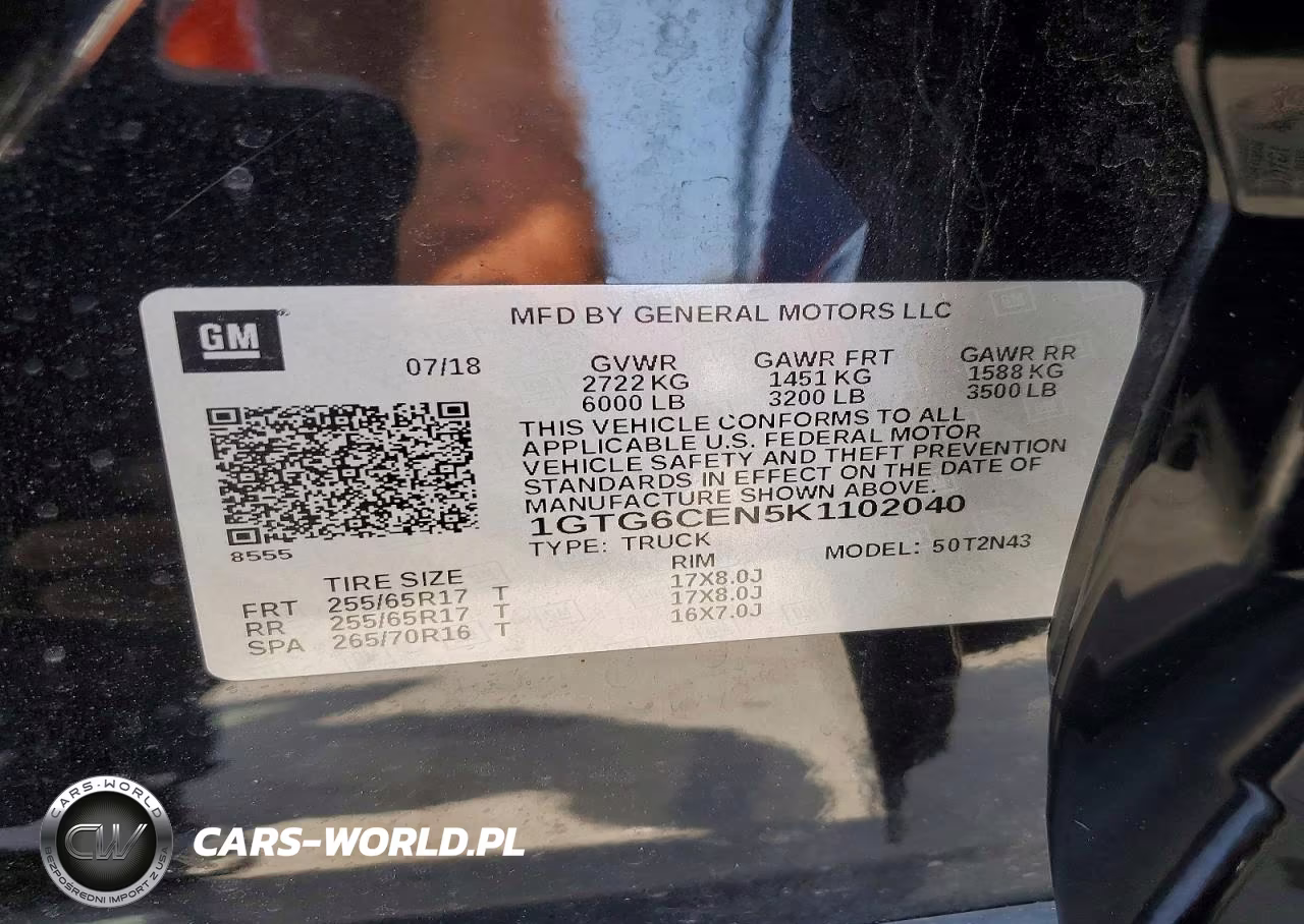 2019 GMC Canyon Sle VIN:1GTG6CEN5K1102040 - 12