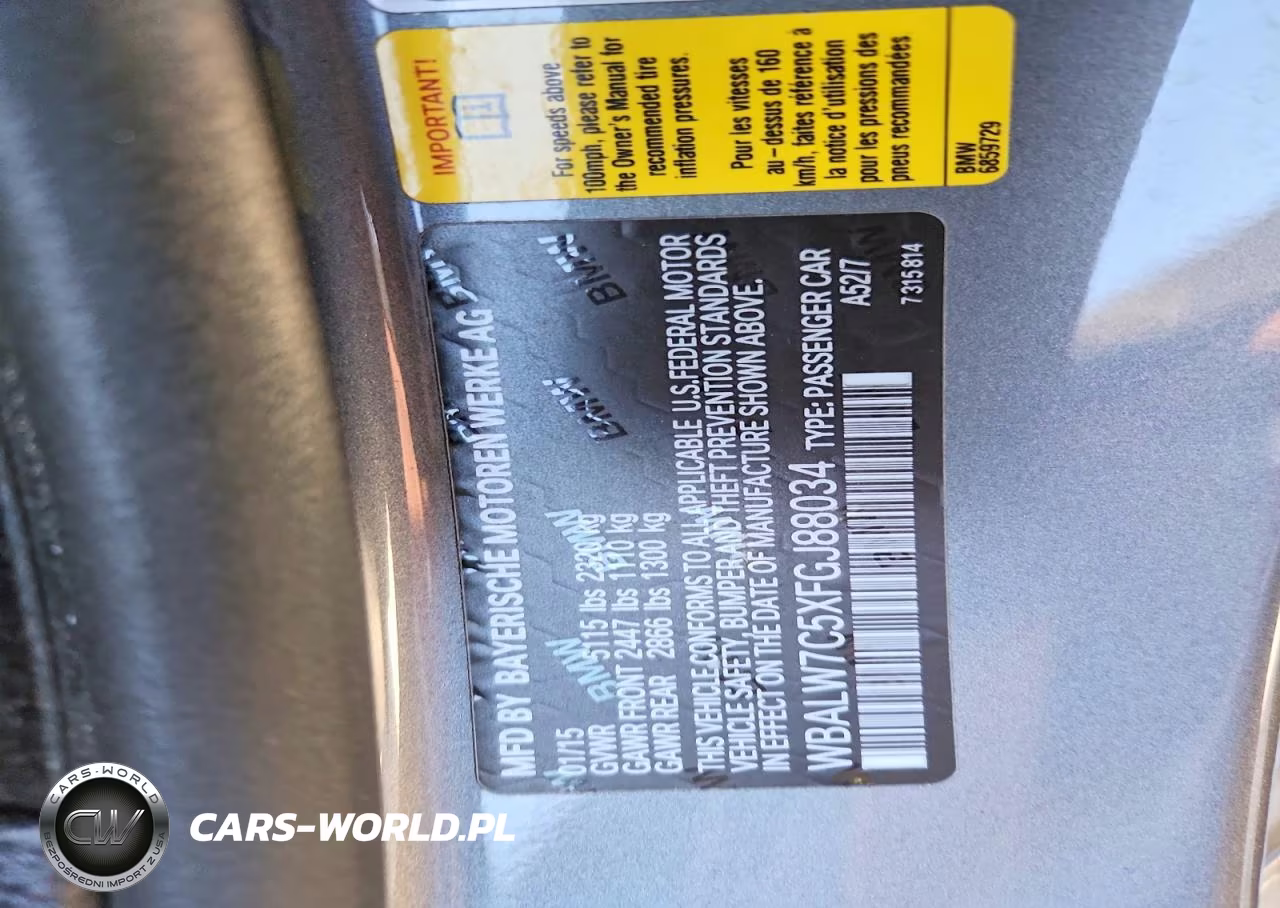 2015 BMW 640 I VIN:WBALW7C5XFGJ88034 - 12