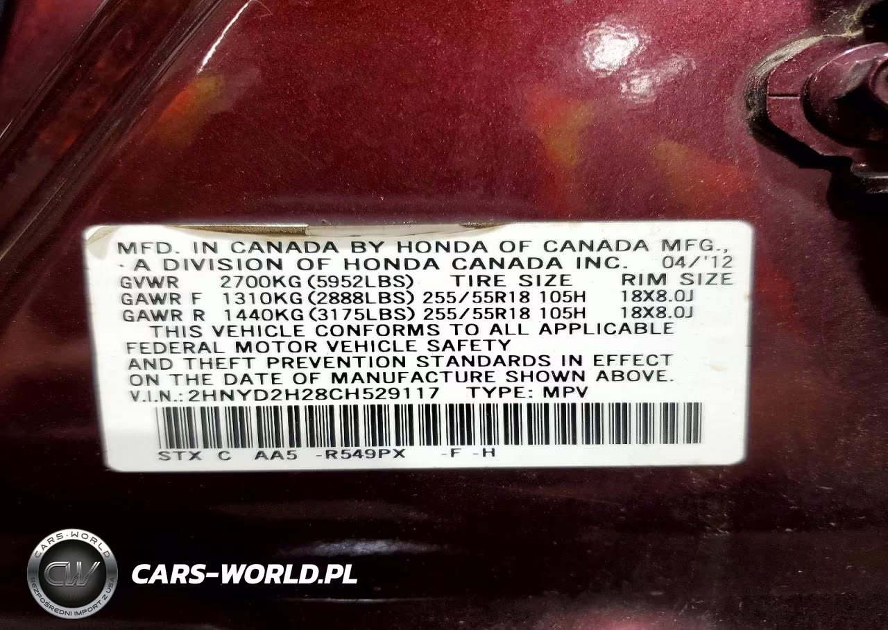 2012 Acura Mdx VIN:2HNYD2H28CH529117 - 13