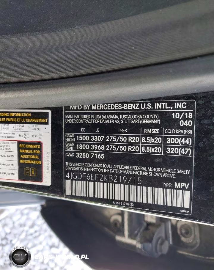 2019 Mercedes-Benz Gls 450 4Matic VIN:4JGDF6EE2KB219715 - 13