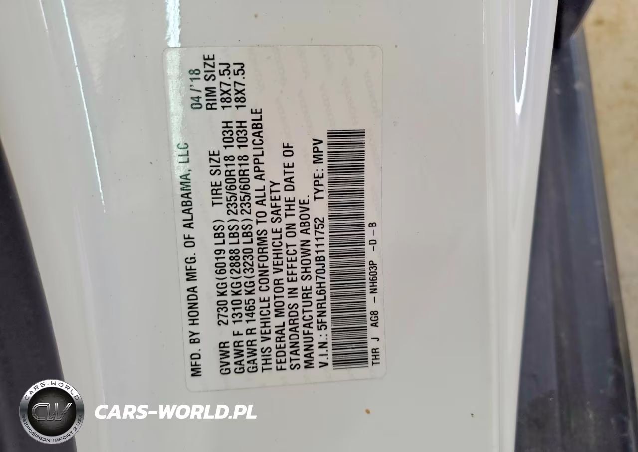 2018 Honda Odyssey Exl VIN:5FNRL6H70JB111752 - 13