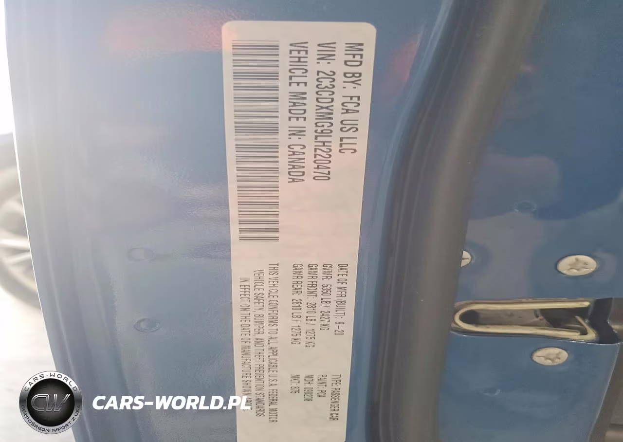 2020 Dodge Charger Gt VIN:2C3CDXMG9LH220470 - 12
