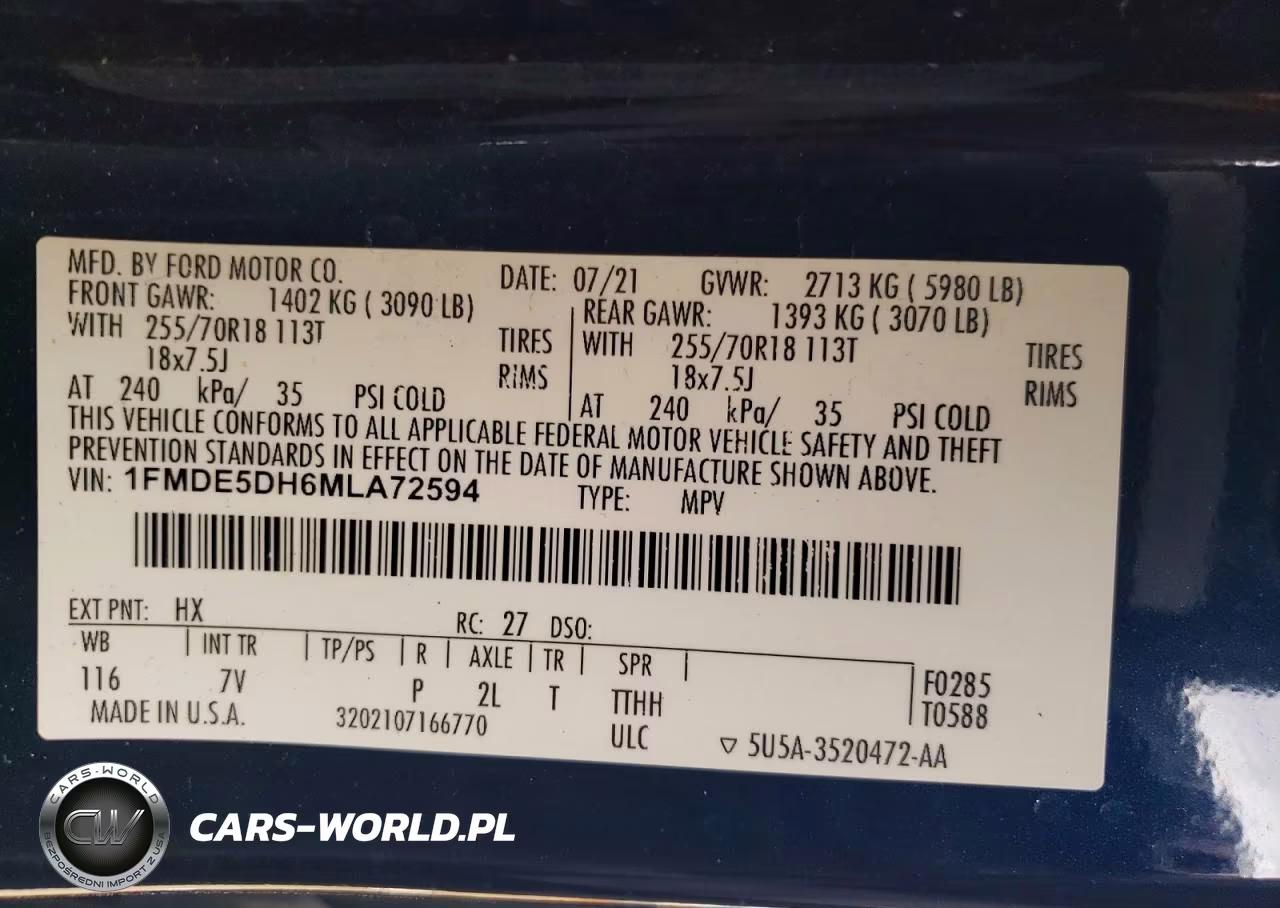 2021 Ford Bronco Outer Banks VIN:1FMDE5DH6MLA72594 - 13