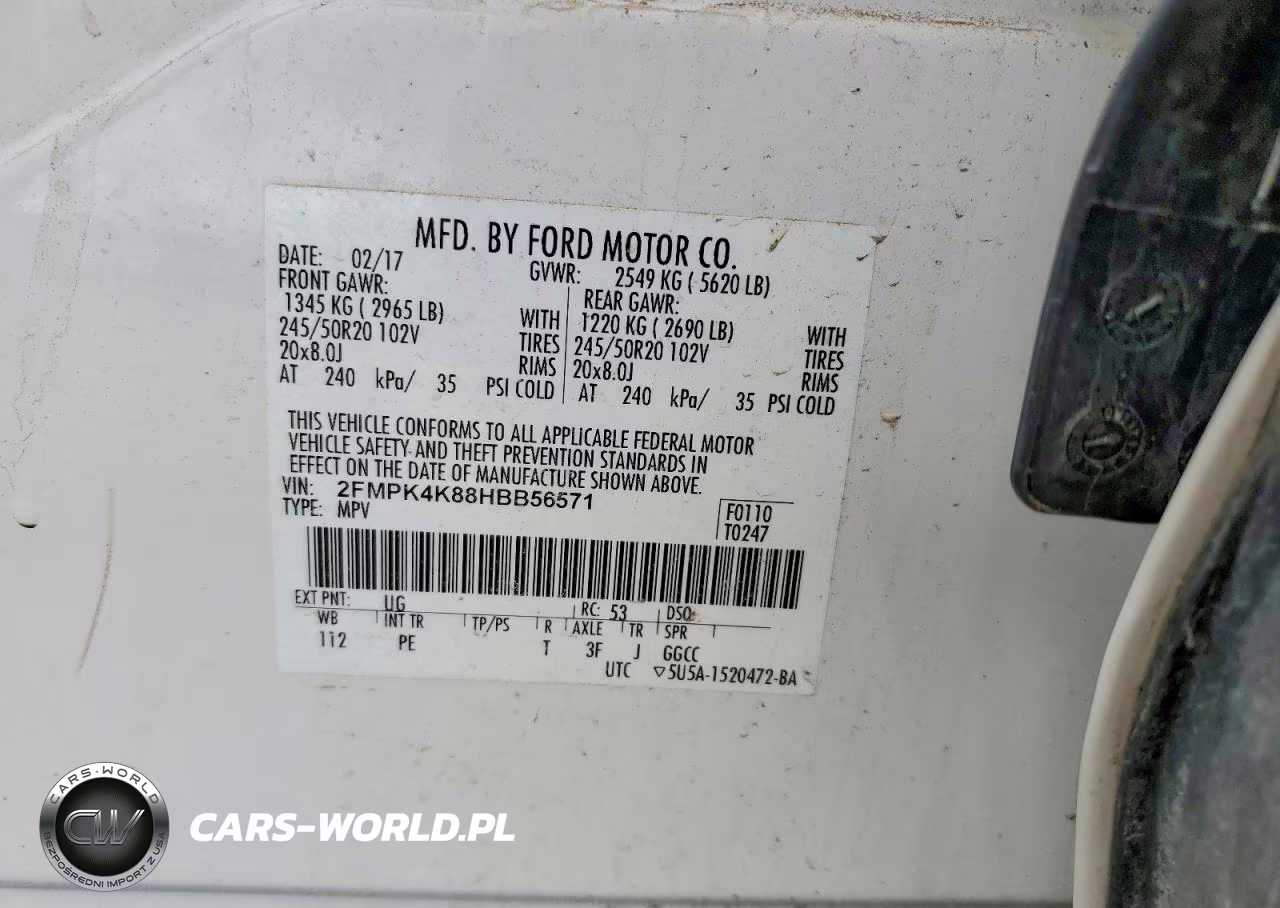 2017 Ford Edge Titanium VIN:2FMPK4K88HBB56571 - 12