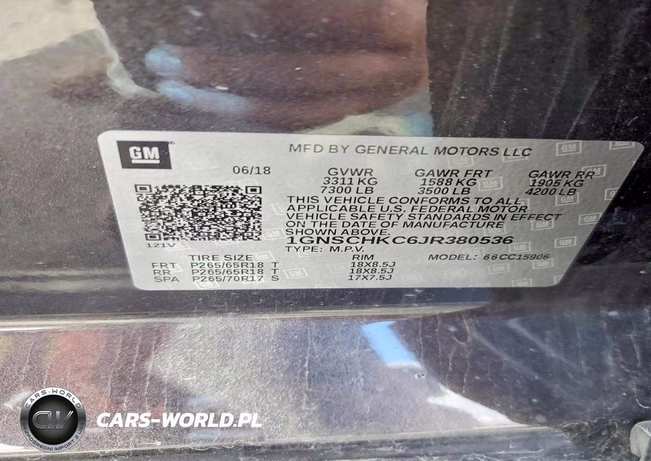 2018 Chevrolet Suburban C1500 Lt VIN:1GNSCHKC6JR380536 - 13