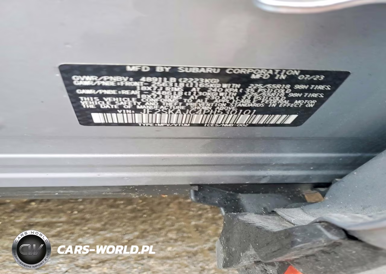 2023 Subaru Forester Sport VIN:JF2SKAJC4PH530101 - 13