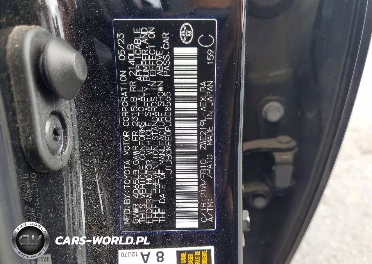 2023 Toyota Corolla Hybrid Le VIN:JTDBCMFE0PJ008565 - 12