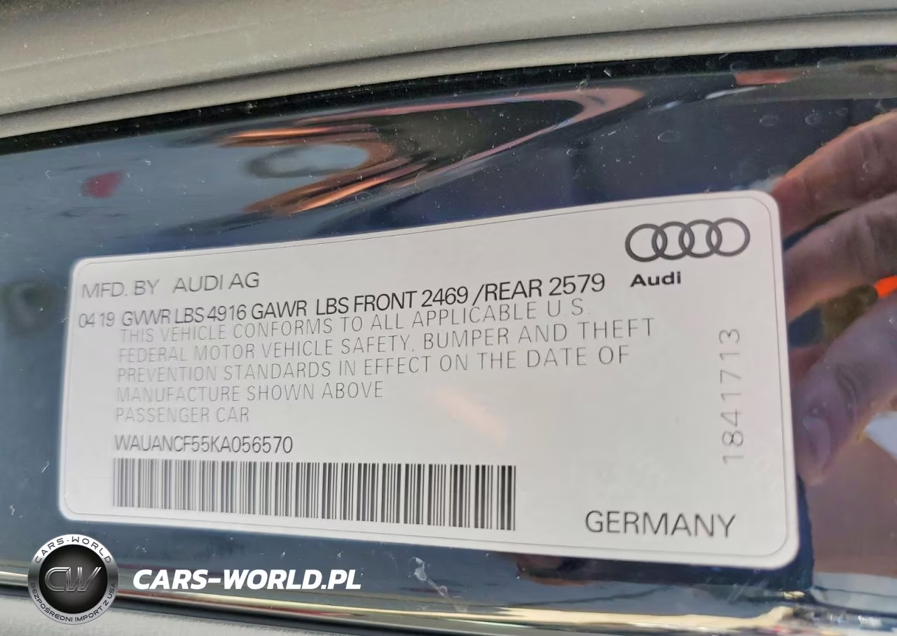2019 Audi A5 Premium VIN:WAUANCF55KA056570 - 12