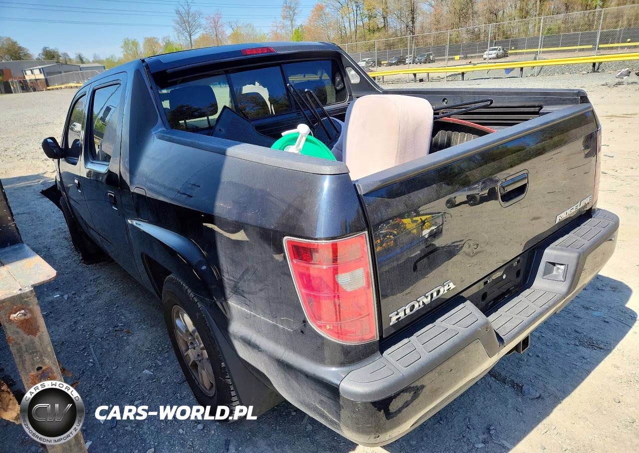 2009 Honda Ridgeline Rts VIN:5FPYK164X9B105485 - 2