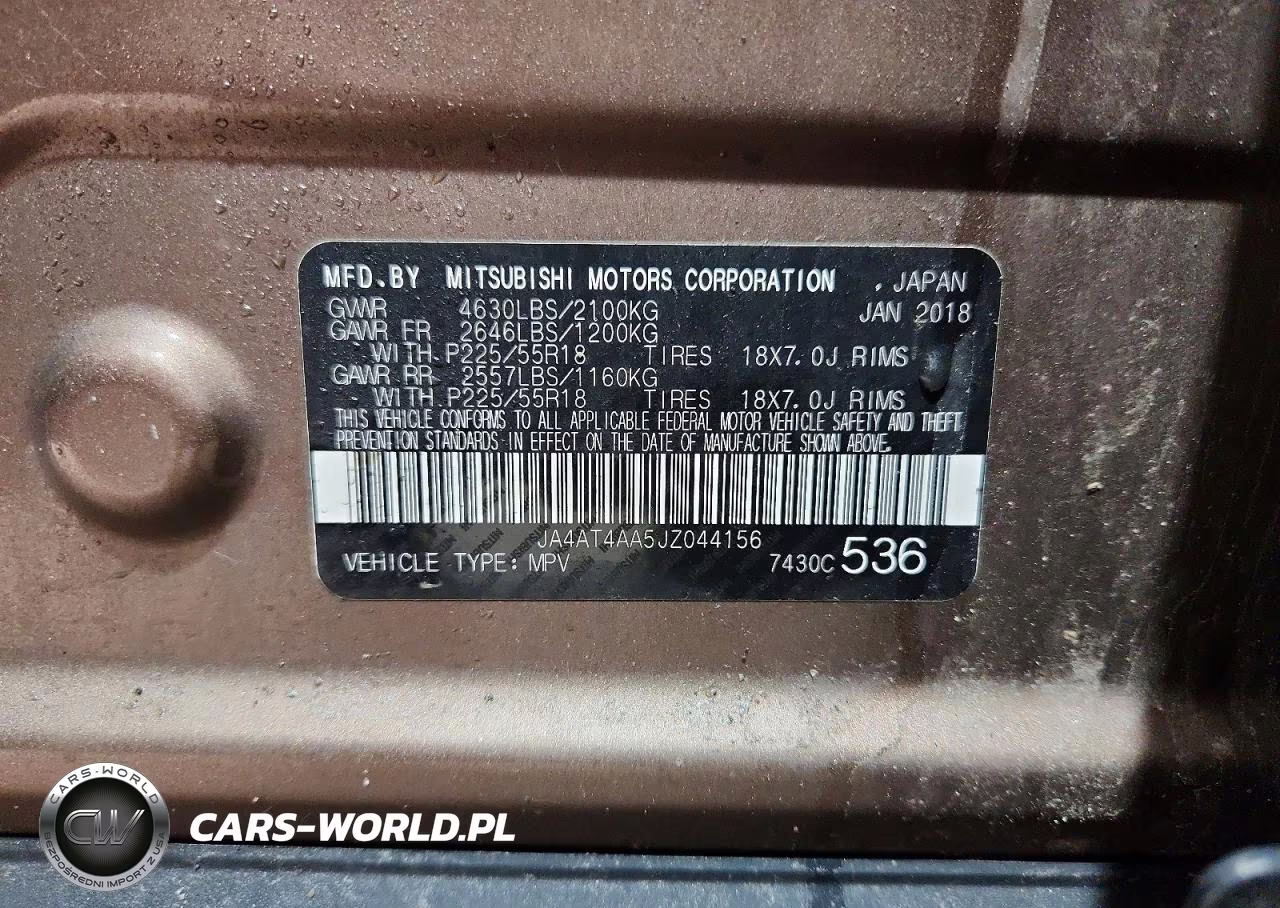 2018 Mitsubishi Eclipse Cross Le VIN:JA4AT4AA5JZ044156 - 13