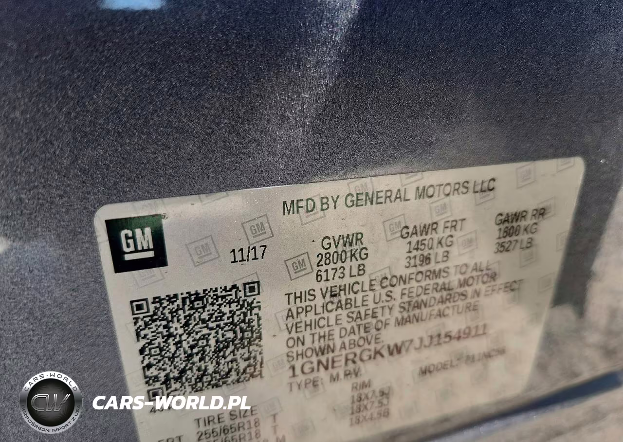 2018 Chevrolet Traverse Lt VIN:1GNERGKW7JJ154911 - 13