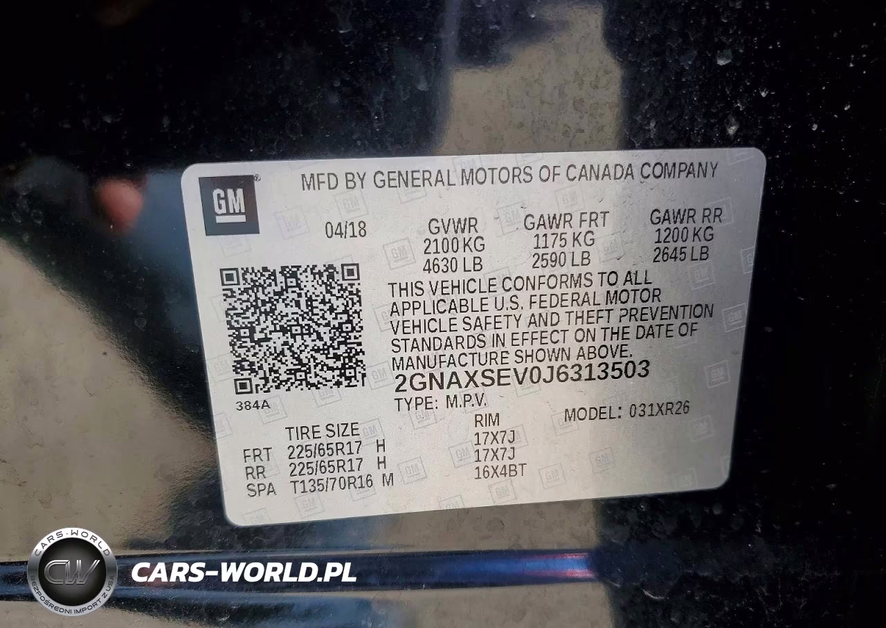 2018 Chevrolet Equinox Lt VIN:2GNAXSEV0J6313503 - 13