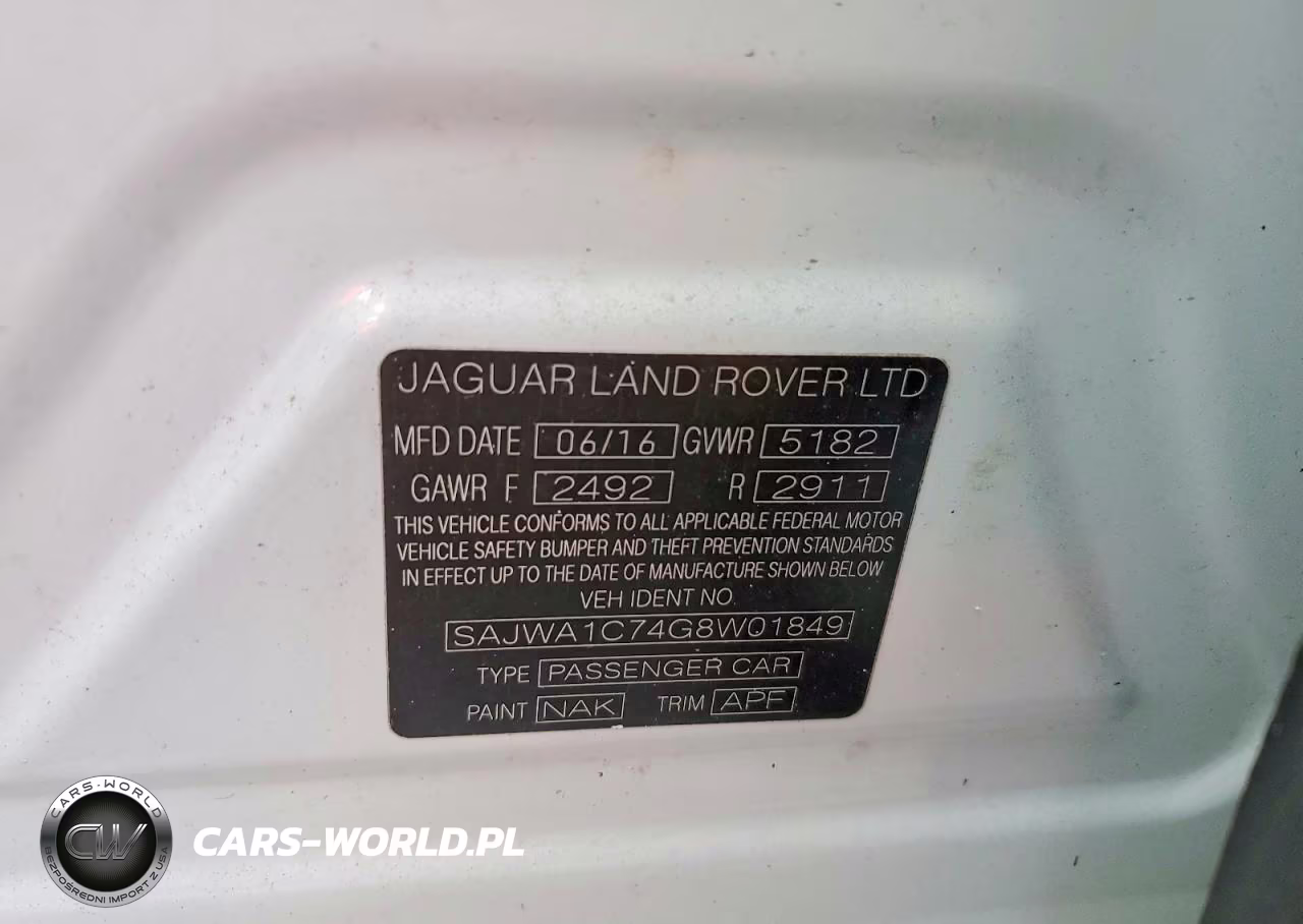2016 Jaguar Xj VIN:SAJWA1C74G8W01849 - 12