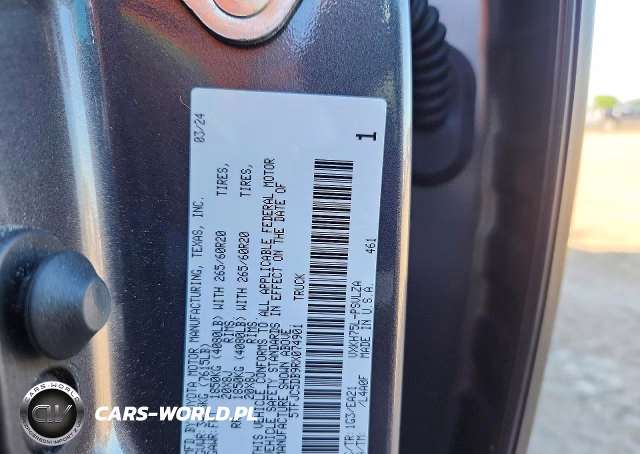 2024 Toyota Tundra Limited Hv VIN:5TFJC5DB9RX074901 - 12