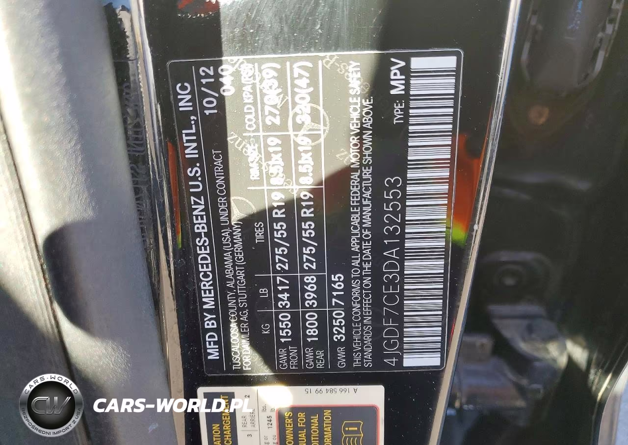 2013 Mercedes-Benz Gl 450 4Matic VIN:4JGDF7CE3DA132553 - 13
